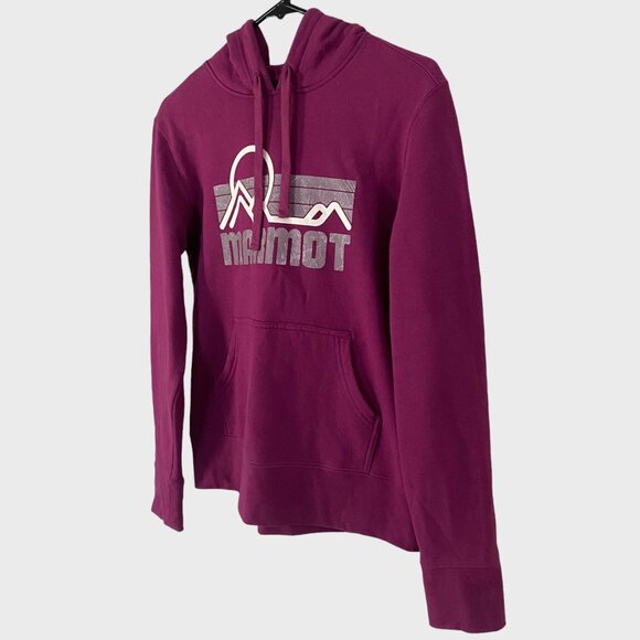 Marmot Coastal Hoodie Purple Women's Size Medium Long-Sleeve Pullover Sweatshirt - Picture 2 of 14